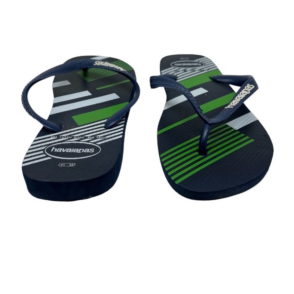 Flip Flops Mens 11/12 Women's 9/10 Blue Sandals classic shoes Havaianas unisex - Picture 2 of 6